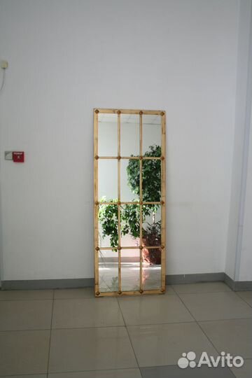 Зеркало в прихожую новое Cage золотая поталь