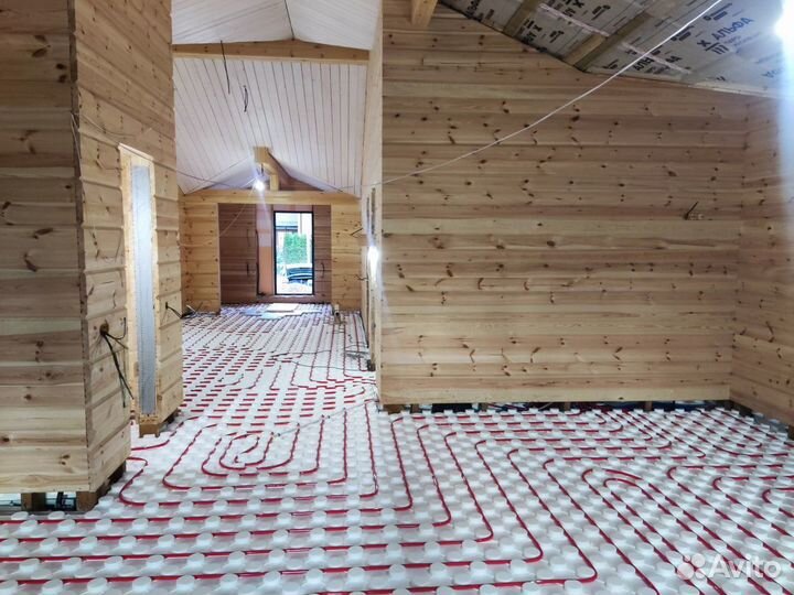 Теплый пол под ключ в частном доме