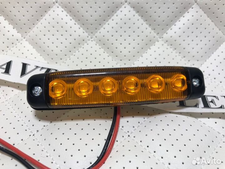 Фонарь габаритный желтый LED 12/24V