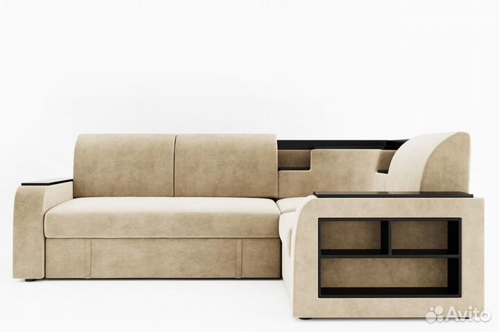 Диван угловой Фараон с ножками-кубышками