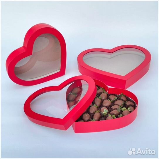 Коробка в виде сердца 3 в 1