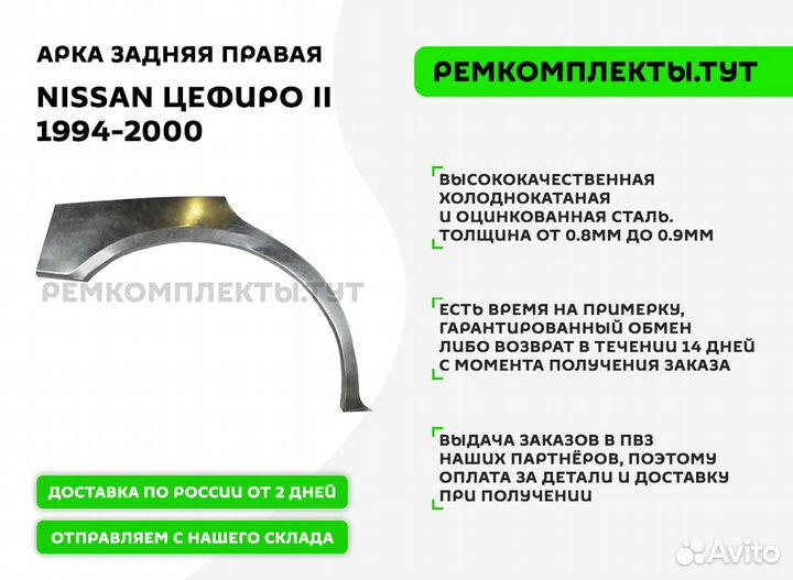 Арка задняя правая Nissan Cefiro A32