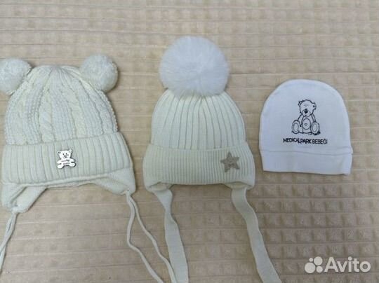 Шапочки для новорожденных