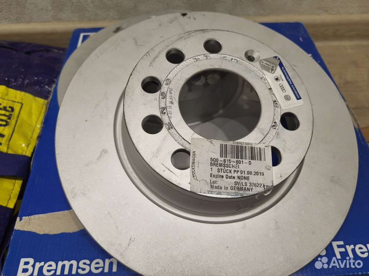 Тормозные колодки и диски Шкода Октавия А7 VW audi