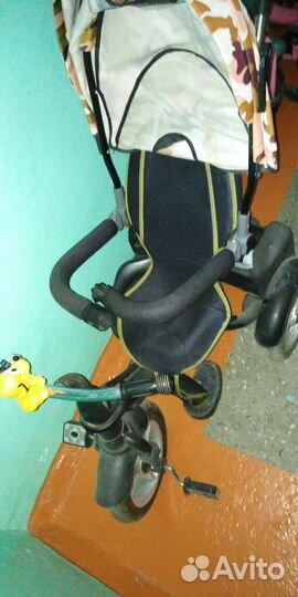 Детский велосипед-коляска