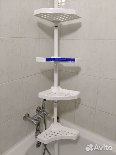 Полка для ванной угловая многоярусная