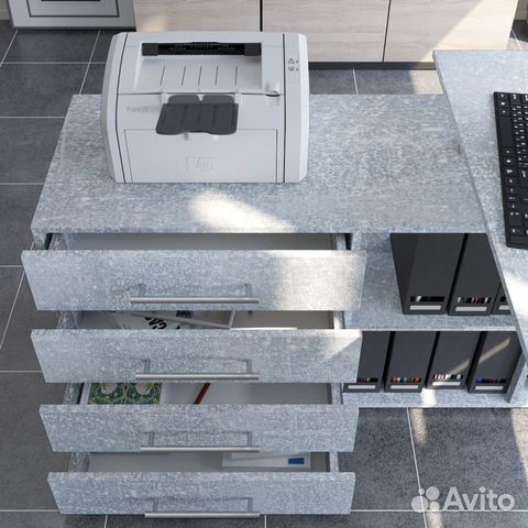 Компьютерный угловой стол бетон объявление продам