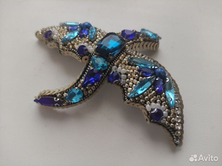 Брошь ручной работы Дракон