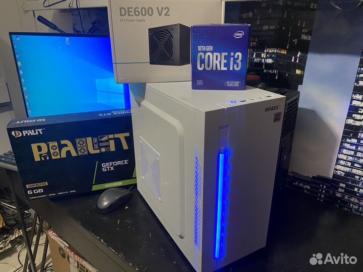 Игровой 10100f + 1660super