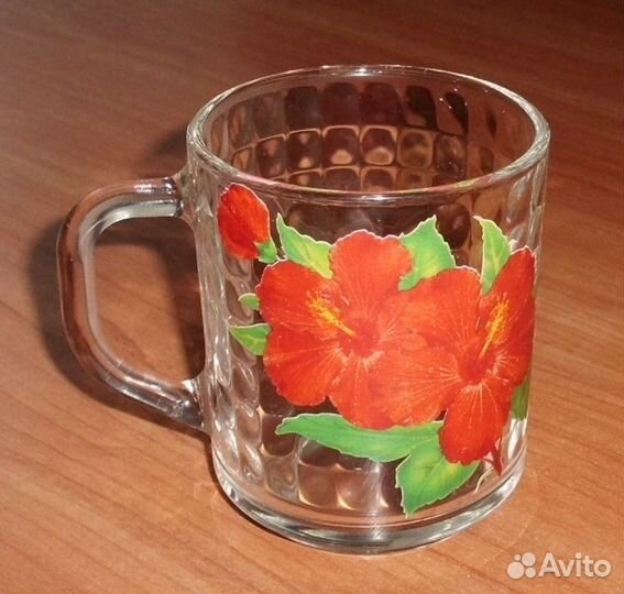 Кружка стекло высота 8.5 см