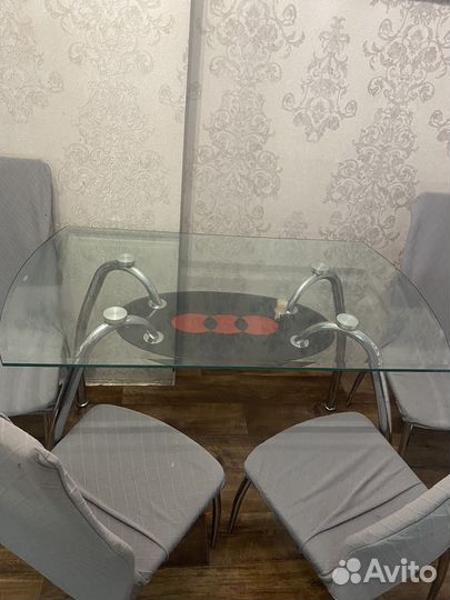 Стол и стулья бу