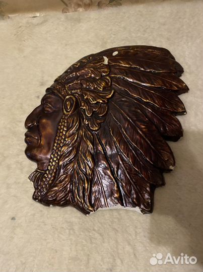 Маска Барельеф Индеец