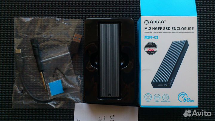 Внешний корпус для SSD M2 Orico M2PF-C3