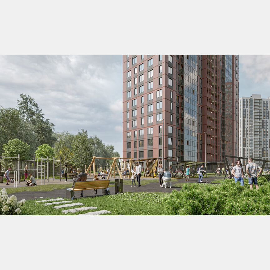 2-к. квартира, 53 м², 1/24 эт.