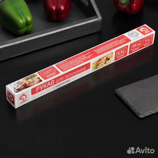 Рукав для запекания Доляна, 0,385 м, XXL, с завязк