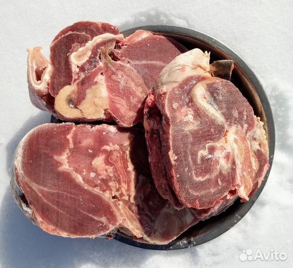 Говяжья и баранья обрезь, субпродукты для собак от