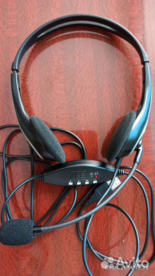 Гарнитура USB оклик HS-M300 с микрофоном