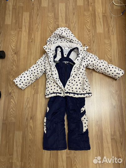 Зимний костюм для девочки 110 см