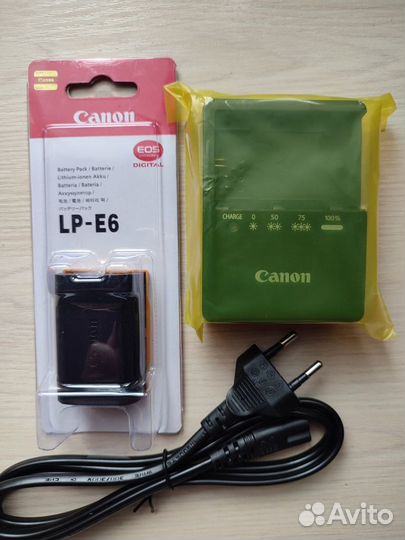 Canon lp-E6 + Canon LC-E6 Новый комплект