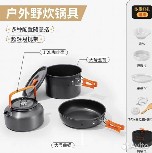 Набор посуды походный