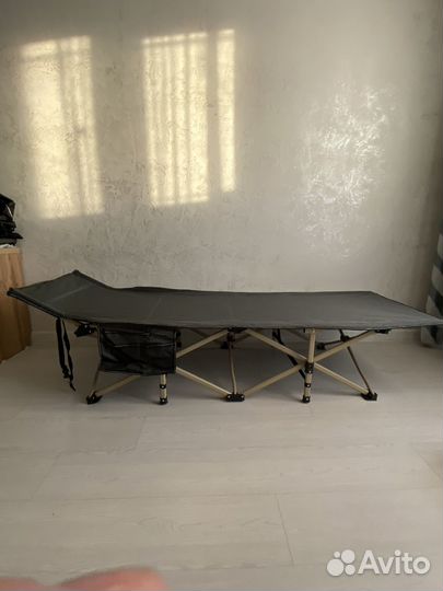 Раскладушка туристическая складная усиленная