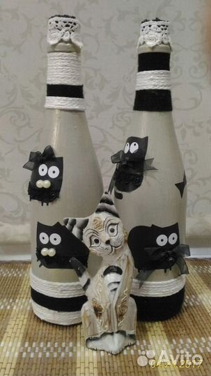 Бутылки декоративные