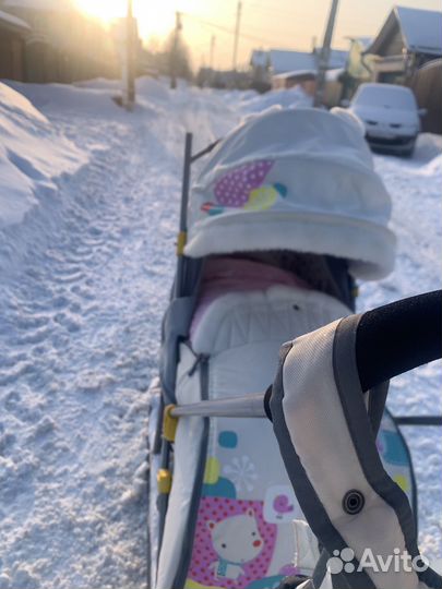 Санки коляска nika