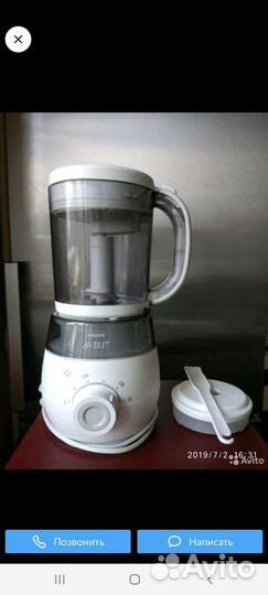 Пароварка блендер philips avent