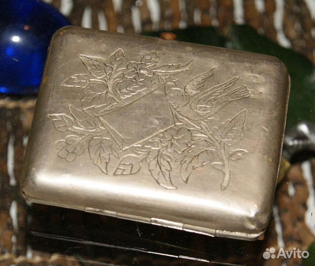 Старинный дамский портсигар русский стиль до 1917