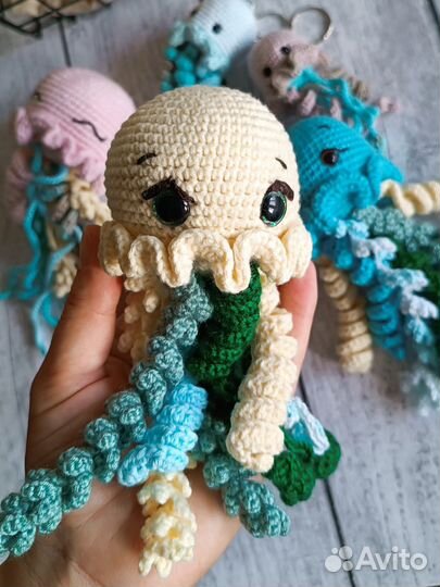 Вязаные медузы для новорожденных, в ассортименте