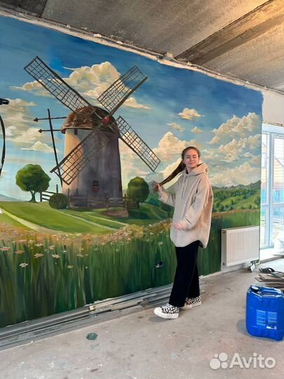 Роспись стен, услуги художника