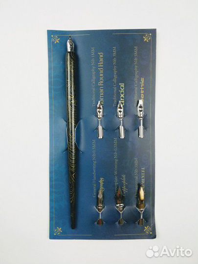 Набор для каллиграфии прямой держатель и перья
