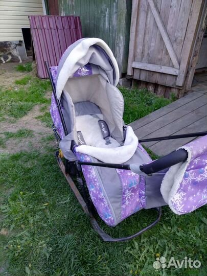 Детские санки коляска