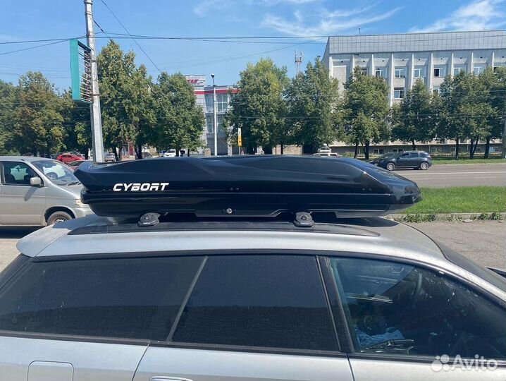 Автобокс cybort F1, 206*80*33, 410л черный глянец