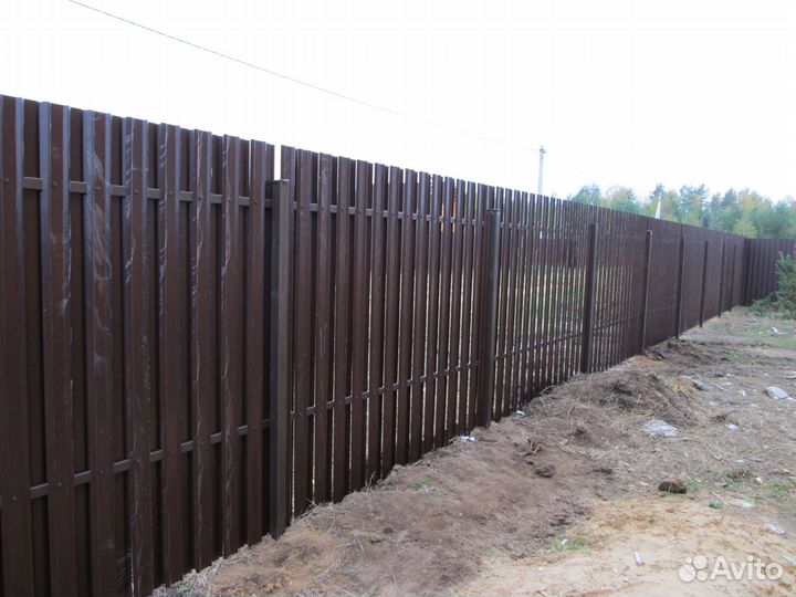 Установка заборов и откатных ворот под ключ