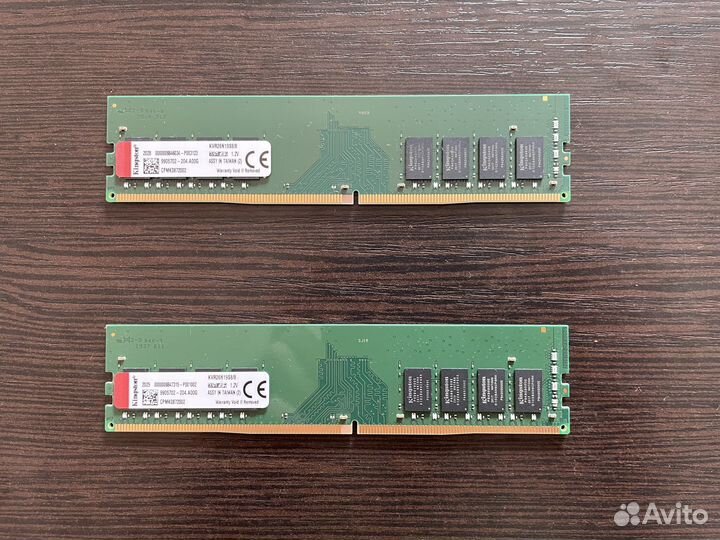 Оперативная память Kingston, DDR4, 8гб х 2