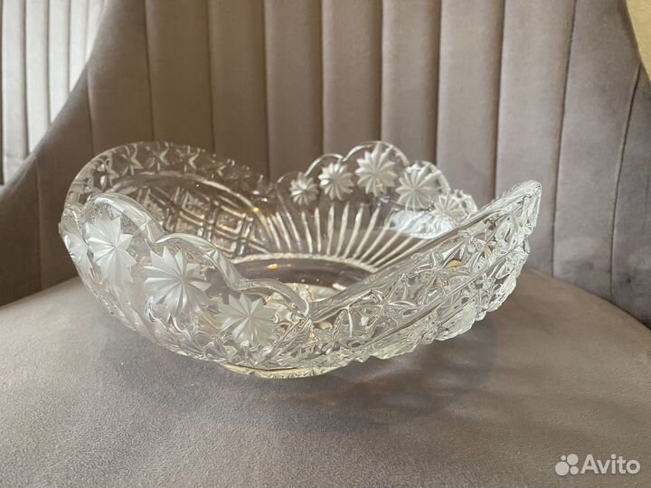 Хрусталь СССР вазы розетки подносы