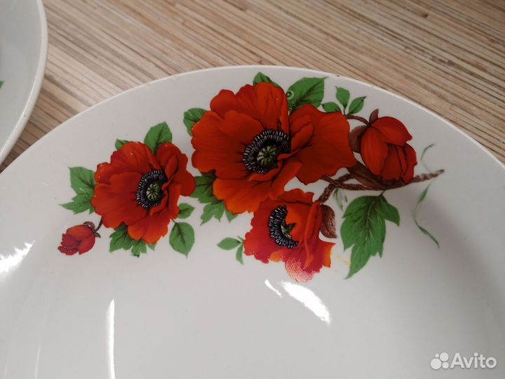 Тарелочки с маком 6шт