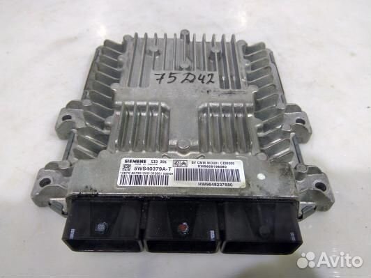 Блок управления двс peugeot 407 (75D42PC01)