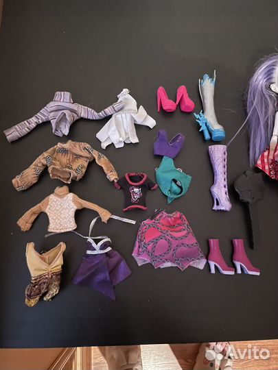 Куклы Монстер Хай лотом с одеждой