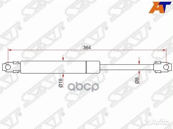 Амортизатор крышки багажника BMW 5-series E34 8