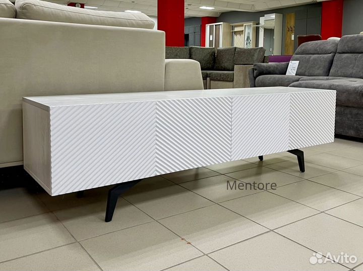 Тумба тв Bravo в белом цвете (конструктор)