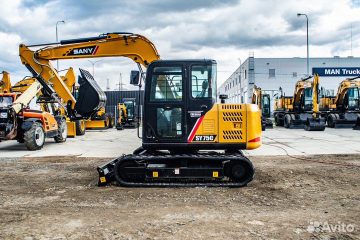 Мини-экскаватор Sany SY75C, 2023