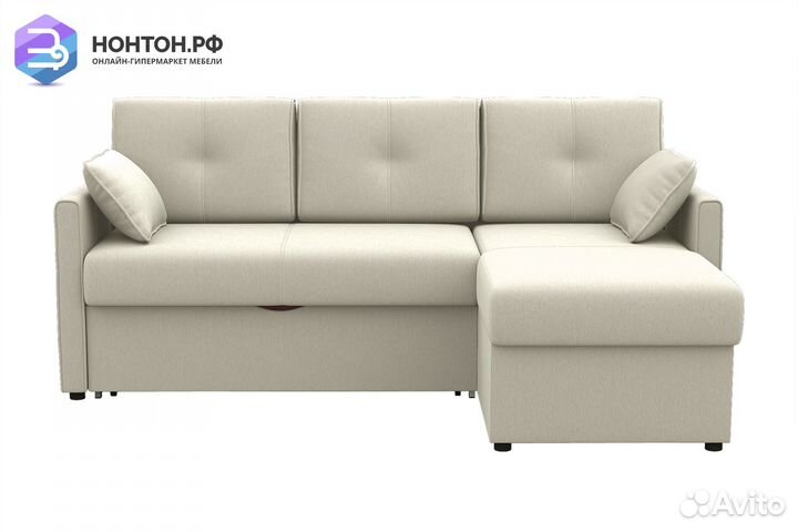 Диван угловой дельфин Рим белый