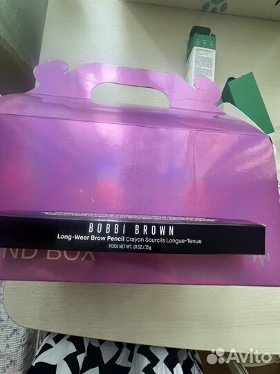 Bobbi brown карандаш для бровей, новый