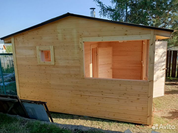 Готовая банька под ключ 4м*2.2м