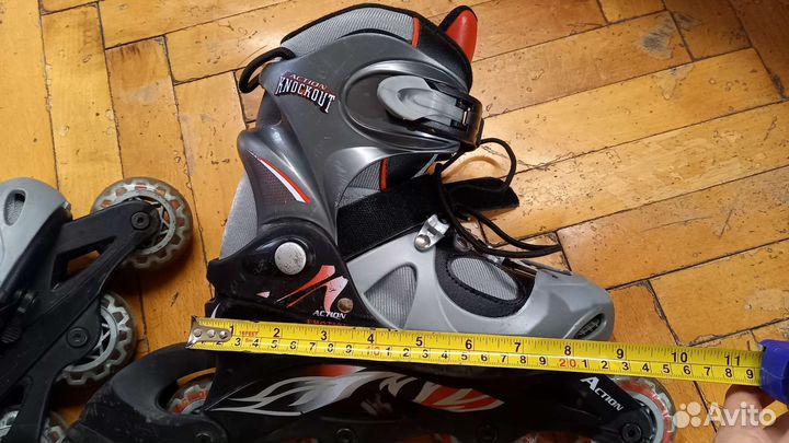 Роликовые коньки Action 34-37 с чехлом