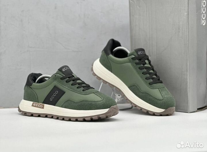Кроссовки Ecco зеленые