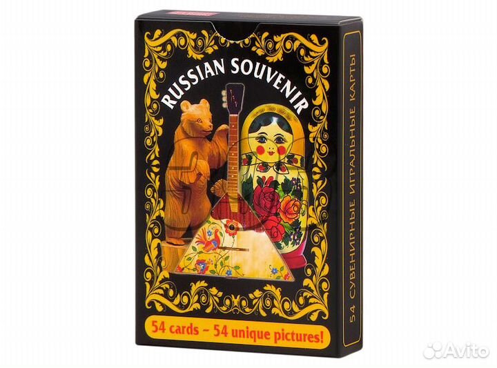 Карты Матрёшка с медведем (47570)