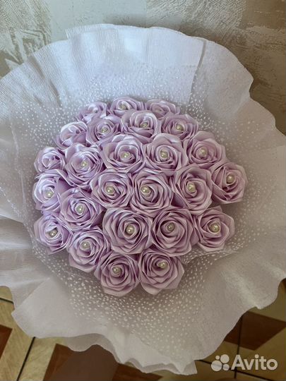 Букет из атласных лент